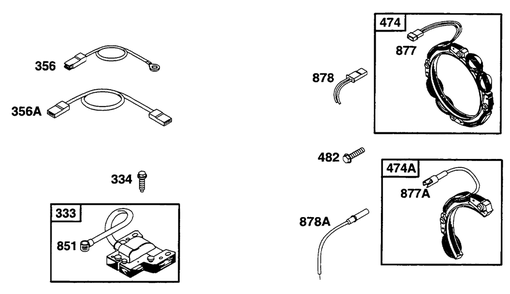 Elect Diagram and Parts List for 254707-0138-XX  Briggs and Stratton Engine